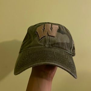 Wisconsin Badgers Camouflage Curved Brim Hat